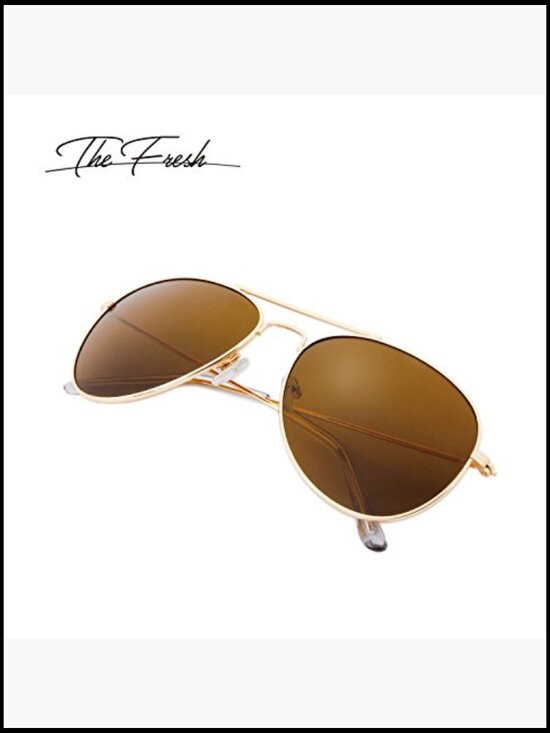 Metal Frame Polarized Lens Aviator Sunglasses with Gift Box main image 2